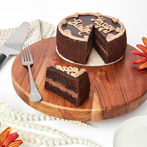 David’s Cookies Chocolate Fudge Cake 7” - Delicious Birthday Cakes and Treats for Delivery - Fresh Bakery Dessert, Delivered Frozen in Dry Ice - Great Birthday Party Gift Idea for Women, Men and Kids