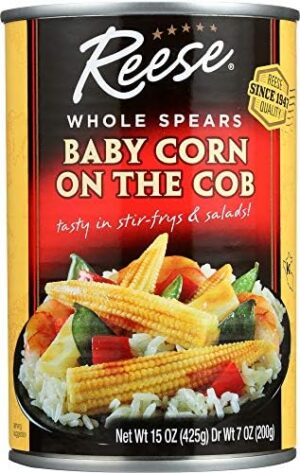 Reese Whole Spear Baby Corn On Cob (12x15oz)