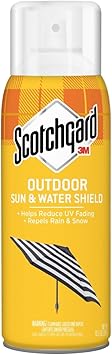 Scotchgard Outdoor Sun & Water Shield 5019-10Uv, 10.5 Oz (297 Gr.), Repels Spills, Resists Soils And Blocks Stains. 1 Can/Pack