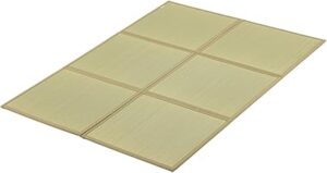 FULI Japanese Tatami Mattress, Igusa Mat (Japanese Rush Grass) Foldable, Made in Japan (Natural, Full XL)