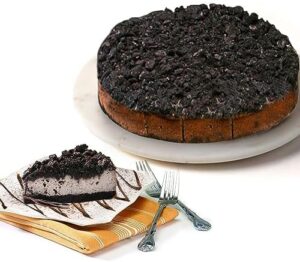 David's Cookies Cookies and Cream Cheesecake 10" - Pre-sliced 14 pcs. Extra Creamy Cheesecake, Fresh Bakery Dessert Great Gift Idea for Women, Men and Kids Cheesecake For Delivery