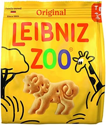 Bahlsen Leibniz Zoo Original Butter Biscuits - Animal Shaped Crisp Butter Cookies 100g Each - Pack of 3