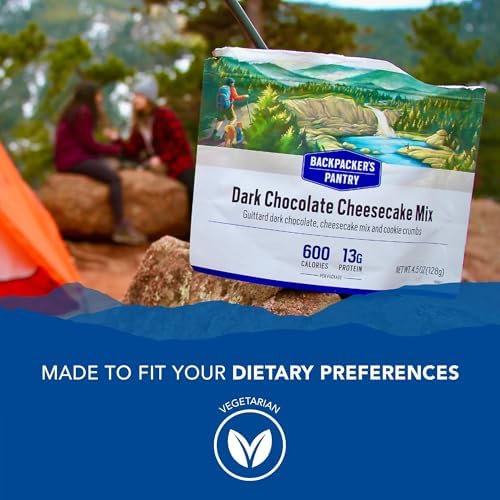 Backpacker's Pantry Dark Chocolate Cheesecake, Two Serving Pouch, (Packaging May Vary)