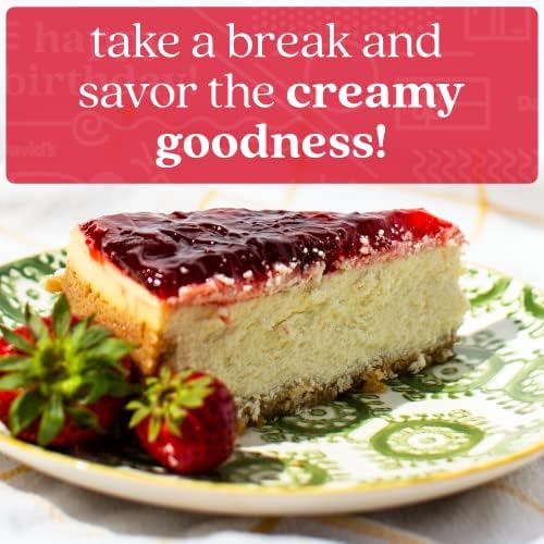 David's Cookies Strawberry Cheesecake 10" - Delicious Gourmet Food Dessert Made with Fresh Ingredients - Great For Sharing, Surprise Gift For Your Friends And Family