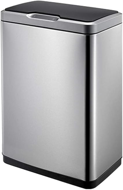 EKO Sensor opening bin, soft closing Stainless steel MIRAGE SENSOR BIN 80 Liter capacity-SILVER