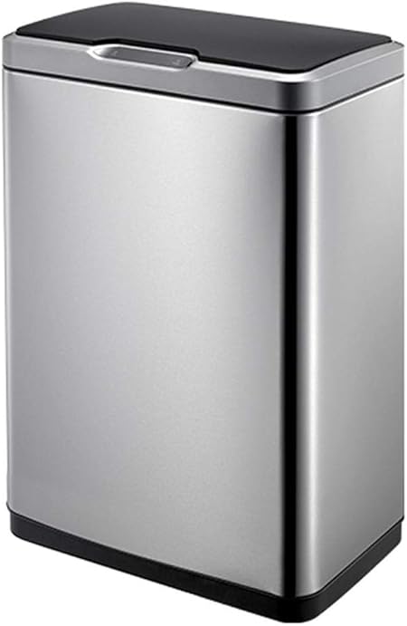 EKO Sensor opening bin, soft closing Stainless steel MIRAGE SENSOR BIN 80 Liter capacity-SILVER