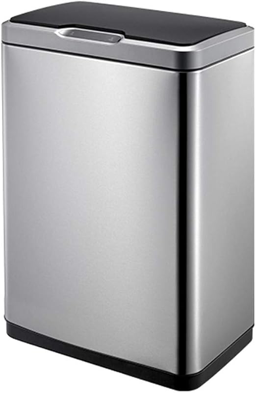 EKO Sensor opening bin, soft closing Stainless steel MIRAGE SENSOR BIN 80 Liter capacity-SILVER