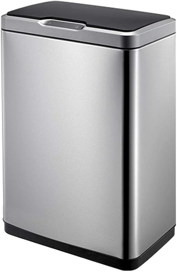 EKO Sensor opening bin, soft closing Stainless steel MIRAGE SENSOR BIN 80 Liter capacity-SILVER