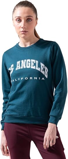 FUSEFIT WMN PCF RN PRINTED SWEAT SWEATSHIRT