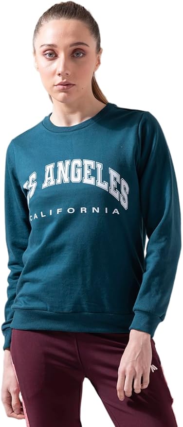 FUSEFIT WMN PCF RN PRINTED SWEAT SWEATSHIRT