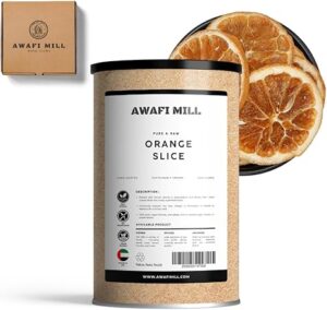 AWAFI MILL Dried Orange Slices (Dehydrated Citrus Wheels) | Edible Garnish for Tea, Infused Water, Baking & Mocktails | Bright Zesty–Sweet | Food-Grade - 100 g | 3.5 Oz