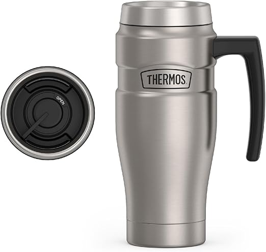 THERMOS STAINLESS STEEL VACUUM INSULATED STEEL MUG 470 ML, SK1000MS, TRAVEL MUG, THERMOS MUG, INSULATED TUMBLER