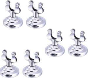 Elecdon Place Card Holder, 6Pcs Paper Menu Stand, Table Number Holder Table, Memo Clip, Photo For Wedding Party Decorations, Food Labels Buffet, Stainless Steel (Silver)