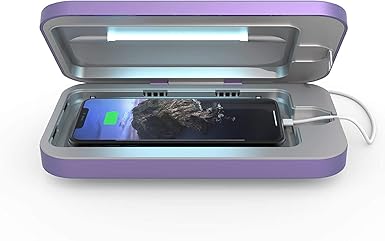 PhoneSoap 3.0 UV Sanitizer and Universal Phone Charger (Periwinkle 3.0, Single)