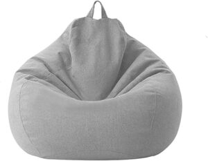 Classic Bean Bag Chair Sofa Cover, Lazy Bean Bag Storage Chair Cover, with Handles for Adults and Children, Without Filling, Bean Bag Chair Anti-fouling Cover (10,100 x 120 cm)