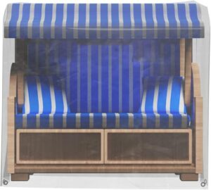 GRASEKAMP Qualität seit 1972 Beach Chair Protective Cover 119 x 106 x 160 cm PVC Transparent Cover Tarpaulin UV Stable Waterproof