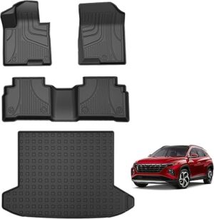 Floor Mats Set for Hyundai Tucson 2022-2026 (Not for PHEV) Custom Fit TPE All Weather Floor Liners and Cargo Mat (with Bose Sound) for Tucson 2026 2025 2024 2023 2022