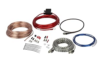 Scosche Install Centric ICAK10 True 10 Gauge Hybrid OFC High Current Amp/Subwoofer Wiring Kit | Complete 2-CH Car Amplifier Install Kit Twisted Pair Audio Cables, Speaker Wire, In-Line Fuse Holder