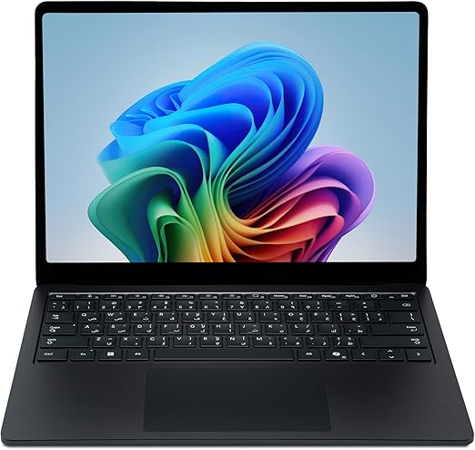 Microsoft Surface Laptop 13.8" (Latest Version) | 10 Core | Copilot+PC | 120Hz Touch Display | Snapdragon X Plus |16GB RAM | 512GB SSD | Black | UAE TRA Version | English/Arabic Keyboard