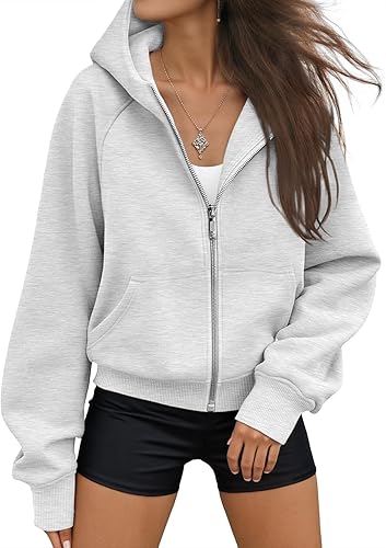 AUTOMET Womens Zip Up Cropped Hoodies Fleece Oversized Sweatshirts Full Zipper Jackets Y2k Fall Clothes 2023 Fashion Outfits