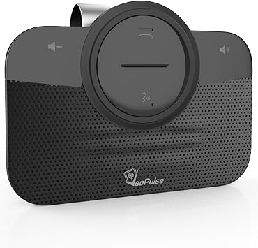 VeoPulse Car Speakerphone B-PRO 2B with Bluetooth Automatic Cellphone Connection - Safe Hands-Free kit Talking and Driving Wireless Technology -Kit Compatible with All Vehicles and Bluetooth