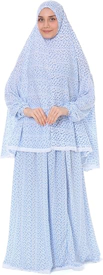 Islamic Dress for Women Prayer Clothes for Muslim Women 2 Piece Set Maxi Skirt