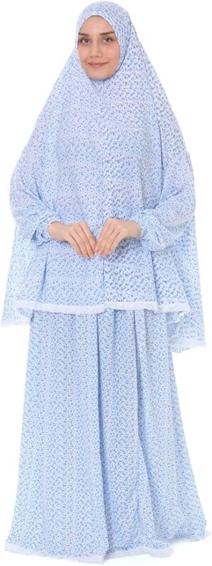 Islamic Dress for Women Prayer Clothes for Muslim Women 2 Piece Set Maxi Skirt