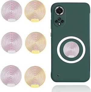 Radiation Protection Mobile Phone Sticker Pack of 6 EMF Protection Shielding Radiation EMF Blocker Sticker for Phone Laptop Tablet Computer and All Electronic Devices