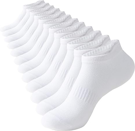 Irisbear Ankle Socks for Women, Running Athletic Low Cut Tab Socks Sports No Show Socks 6-Pairs