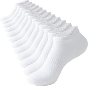Irisbear Ankle Socks for Women, Running Athletic Low Cut Tab Socks Sports No Show Socks 6-Pairs
