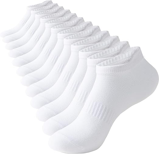 Irisbear Ankle Socks for Women, Running Athletic Low Cut Tab Socks Sports No Show Socks 6-Pairs