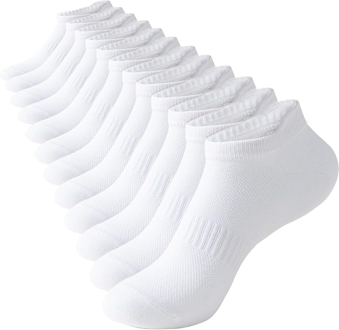 Irisbear Ankle Socks for Women, Running Athletic Low Cut Tab Socks Sports No Show Socks 6-Pairs