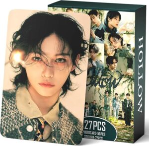 127PCS Stray Kids HOLLOW Album Photocards, KPOP Giant Photo Card Set, Boys and Girls Card Set 55 PCS Photocard and 40 PCS Stickers