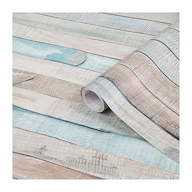 D-C-Fix 346-0644 Decorative Self-Adhesive Film, Beach Wood, 17" X 78" Roll