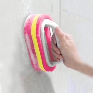Cleaning Brush for Bathroom Kitchen Bathtub Toilet Cleaner Multi Function Handheld Cleaning Sponge B