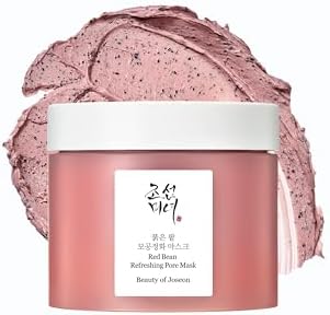 Beauty of Joseon Red Bean Pore Refreshing Mask Mud Cream Hydrating Wash Off Pack, Pore Cleansing Exfoliator, Korean Skin Care for Men and Women 140ml