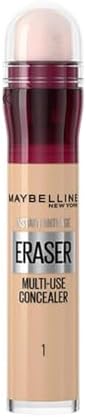 Maybelline Concealer Instant Anti Age Eraser Eye Concealer, Dark Circles and Blemish Concealer, Ultra Blendable Formula 01 Light