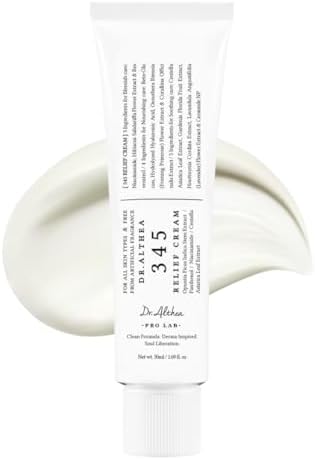 Dr.Althea 345 Relief Cream, Daily Face Moisturizer, Blemish Relief Care, Soothing Recovery & Moisture, Korean Vegan Skin Care for All Skin Types, 50ml (Pack of 1)