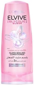 L’Oreal Paris Elvive Glycolic Gloss Conditioner, 5% Gloss Complex with [Glycolic Acid], 360 ml