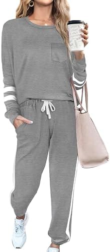 RUBZOOF Women’s Casual Lounge Sweatsuit, 2-Piece Set, S-3XL