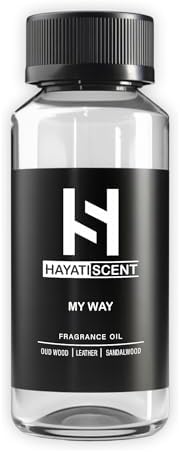 My Way Luxury Essential Oil – Hotel Collection, 120mL (4.05 fl oz) – Diffuser Oil for Home, Office, Aromatherapy – Oud Wood, Leather, Sandalwood, Cedar, Premium Scented Oil Blend