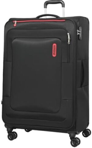 Duncan+ Suitcase, Cabin Size, 4 Spinner Wheels, Soft Top, 100% Polyester, Lightweight|Water Resistant Material|TSA Lock|Front Storage Compartment|Expandable - 3 Years International Warranty