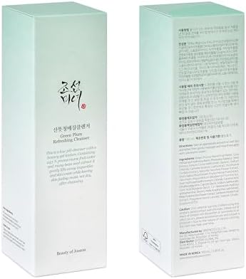 Beauty of Joseon Green Plum Refreshing Gel Cleanser Deep Pore Cleansing Acne Face Wash Blackhead Remover for All Skin Types pH Balancing Korean Skincare for Men and Women 100ml