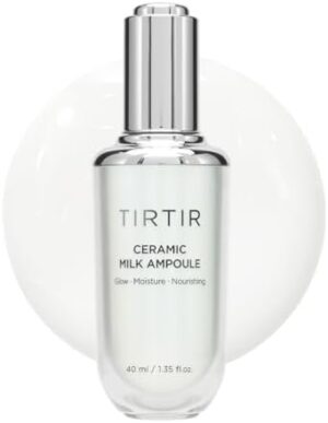 TIRTIR Ceramic Milk Ampoule (1.35 Fl Oz), 40ml (3 in 1 Skin care Triple Cream Formula)
