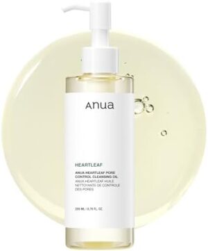 ANUA Heartleaf Pore Control Cleansing Oil, Oil Cleanser for Face, Makeup Blackhead Remover, Double Cleansing, Facial Cleanser, Mild Ingredients, Korean Skin Care 6.76 fl oz(200ml)