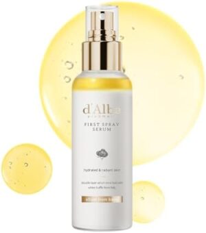 d'Alba Italian White Truffle First Spray Serum, Hydrating Face Moisturizer, Glow Serum for Radiant Skin, Non Comedogenic, All In One Mist, Vegan & Desert-Adapted 100ml