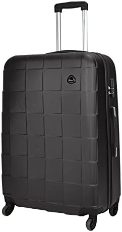 Senator Lightweight Luggage Checked Bag- Durable Hard-Shell Luggage 28 Inches Suit Case for Travel A207 | Large Hard sided Luggage with Spinner Wheels 4 (Checked Luggage 28-Inch, Black)