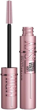 Maybelline New York Mascara, Volumizing & Lengthening Mascara, Washable Flake-Free Formula With Bamboo Extract & Fibres, Lash Sensational Sky High, Black