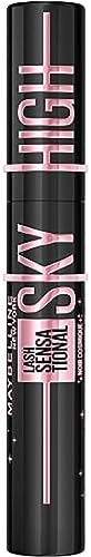 Maybelline New York Lash Sensational Sky High Washable Mascara Makeup, Volumizing, Lengthening, Defining, Curling, Multiplying, Buildable Formula, Cosmic Black