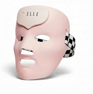 ELLE Radiance Boost Pro LED Face Mask – FDA Approved & Clinically Proven Light Therapy for Glowing, Youthful Skin | Red, Blue & Infrared Light | Boosts Collagen, Reduce Wrinkles, Breakouts & Blemishes